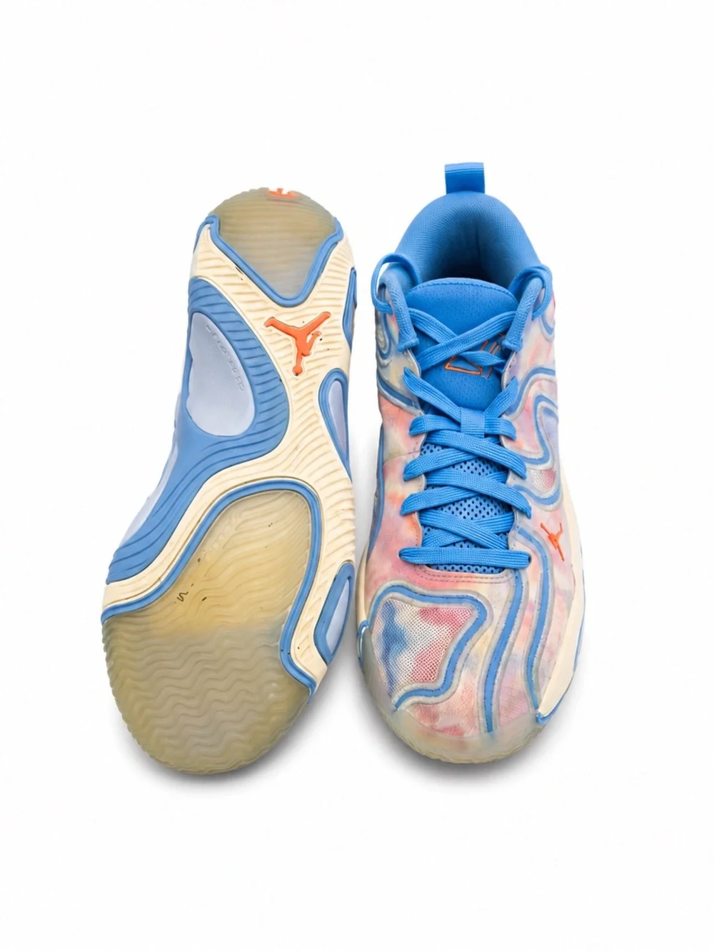 Jordan Tatum 3 Tie Dye Swirl Blue Size 8